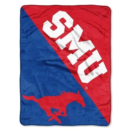 THE NORTH WEST COMPANY The Northwest 1COL-65901-0219-RET Southern Methodist Mustangs Halftone Raschel Blanket 1COL659010219RET